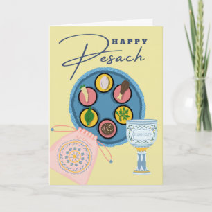 Happy Pesach Passover Seder Meal Afikomen Card