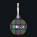 Happy Pet Clan MacDonald Tartan Plaid Pet Tag<br><div class="desc">Your pet will be happy and proud to wear this wonderful Clan MacDonald tartan name tag,  complete with customizable name.</div>