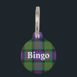 Happy Pet Clan MacDonald Tartan Plaid Pet Tag<br><div class="desc">Your pet will be happy and proud to wear this wonderful Clan MacDonald tartan name tag,  complete with customizable name.</div>