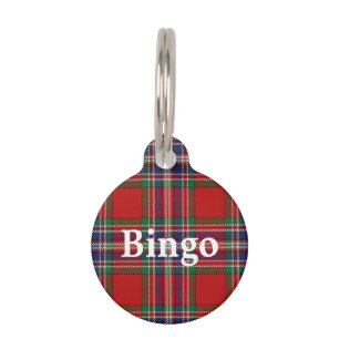 Happy Pet Clan MacFarlane Tartan Plaid Name Tag