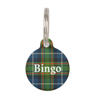 Happy Pet Clan MacRae Hunting Tartan Plaid ID Tag