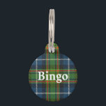 Happy Pet Clan MacRae Hunting Tartan Plaid Pet ID Tag<br><div class="desc">Your pet will be happy and proud to wear this wonderful Clan MacRae hunting tartan name tag,  complete with customizable name.</div>