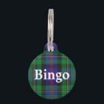 Happy Pet Clan Malcolm Tartan Plaid Pet Tag<br><div class="desc">Your pet will be happy and proud to wear this wonderful Clan Malcolm tartan name tag,  complete with customizable name.</div>