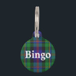 Happy Pet Clan Malcolm Tartan Plaid Tag<br><div class="desc">Your pet will be happy and proud to wear this wonderful Clan Malcolm tartan name tag, complete with customizable name.</div>