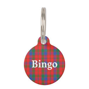 Happy Pet Clan Robertson Tartan Plaid Pet Name Tag