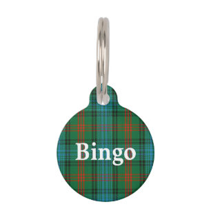 Happy Pet Clan Ross Tartan Plaid Pet ID Tag