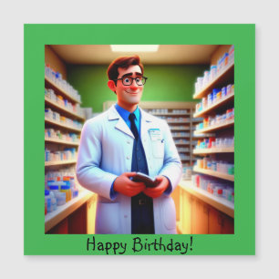 Happy Pharmacist Magnetic Card