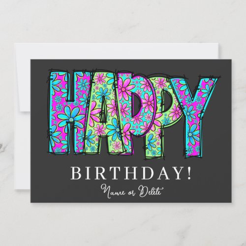 * HAPPY PHOTO Birthday Card NAME Event Personalize