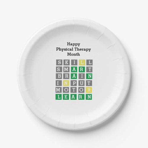 Happy Physical Therapy Month Custom Wordle  Paper  Paper Plates