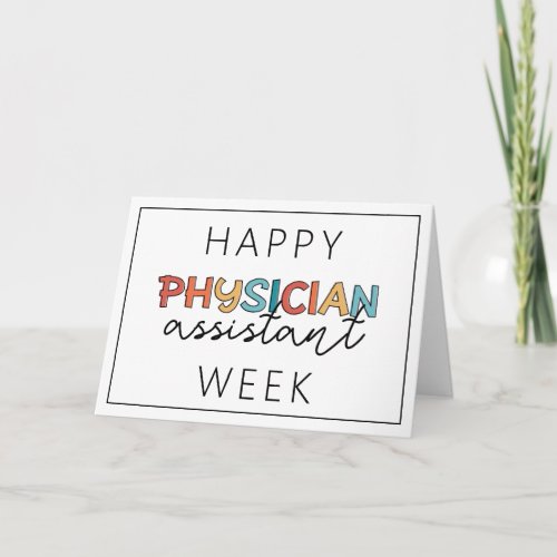 Happy Physician Assistant Week Card