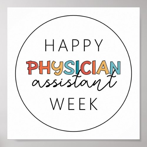 Happy Physician Assistant Week Poster