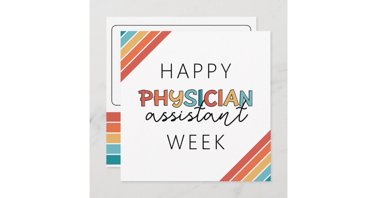 Happy Physician Assistant Week Thank You Card Zazzle happy-physician-assistant-week-thank-you-card-zazzle