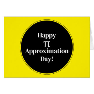 Happy Pi Approximation Day July 22nd Math Nerd Cards
