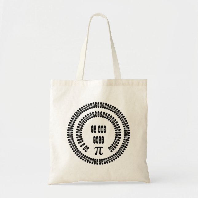 Happy Pi Day 2017 Math Digits 3.14 Mathematics Tote Bag (Front)