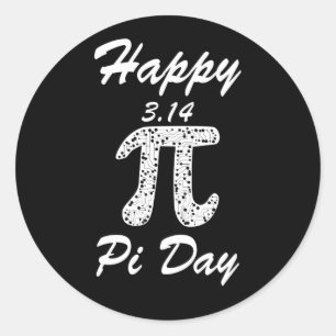 Happy pi day 2017s, March 14th Classic Round Sticker