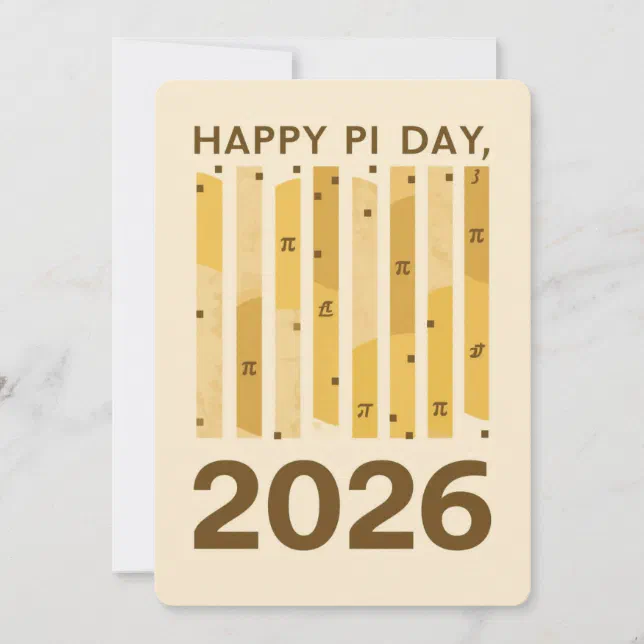 Pinniomal Math Happy Pi Day 2026 Retro Minimal Math Design Poster Invitation | Zazzle