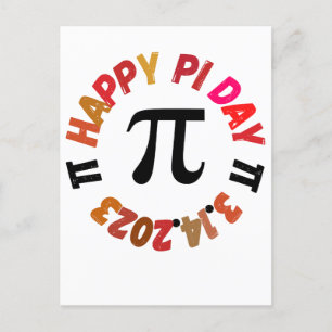 Happy Pi Day 3.14.2023 Postcard