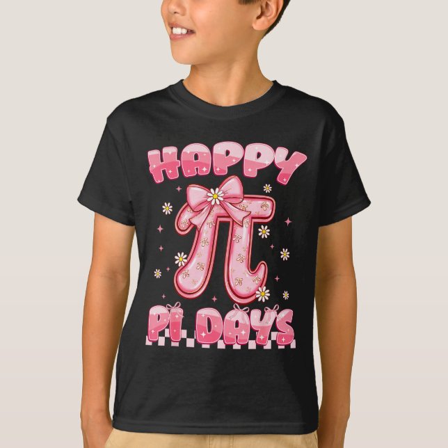 Happy Pi Day 3.14 Be Irrational Coquette Bow Math  T-Shirt (Front)
