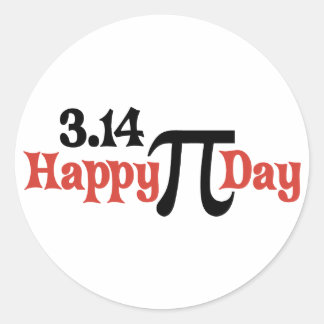 Happy Pi Day 3.14 - March 14th Classic Round Sticker