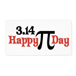 Happy Pi Day 3.14 - March 14th Label