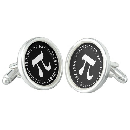 Happy Pi Day 314 Mathematical Constant Cufflinks
