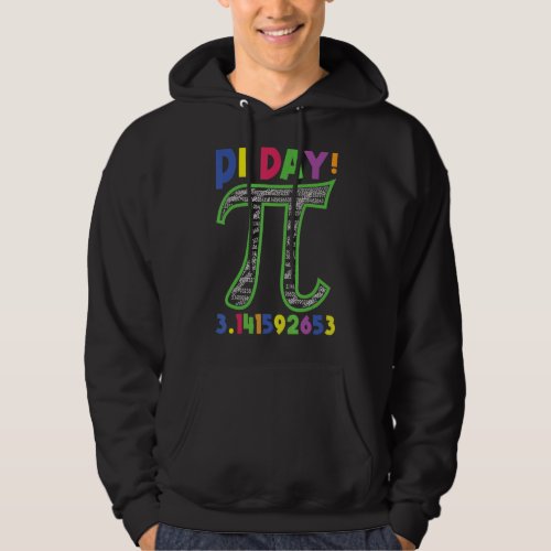Happy Pi Day  3 14 Pi Number Symbol Math Science Hoodie