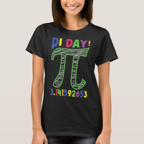 Happy Pi Day  3 14 Pi Number Symbol Math Science T_Shirt