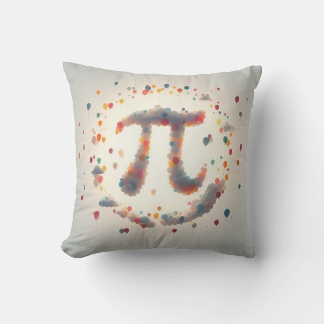 Happy pi day 3.14 throw pillow (Front)