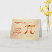 Happy Pi Day (Birthday) Card (Yellow Flower)