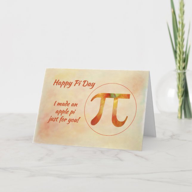 Happy Pi Day (Birthday) Card (Front)