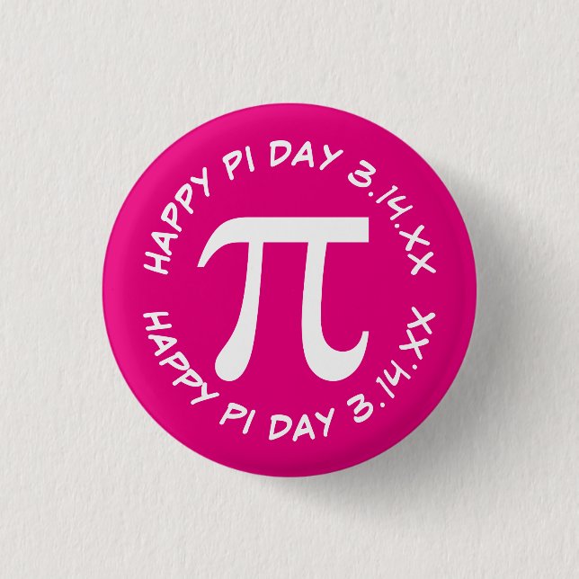 Happy Pi Day Button (Front)