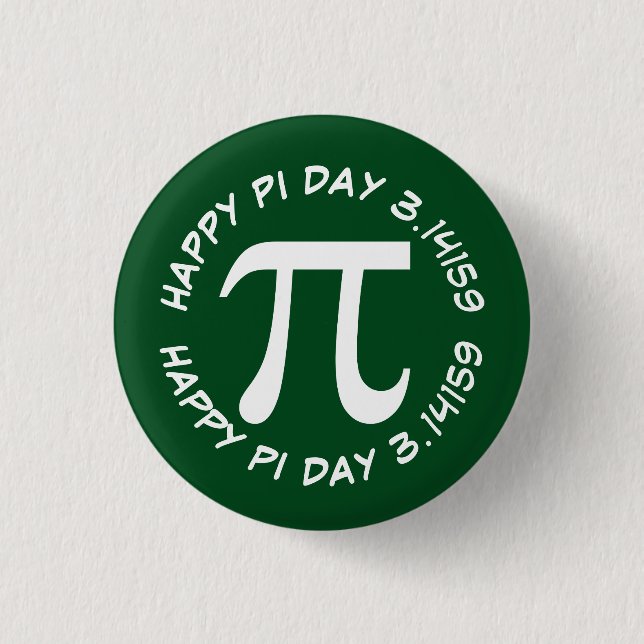 Happy Pi Day Button (Front)