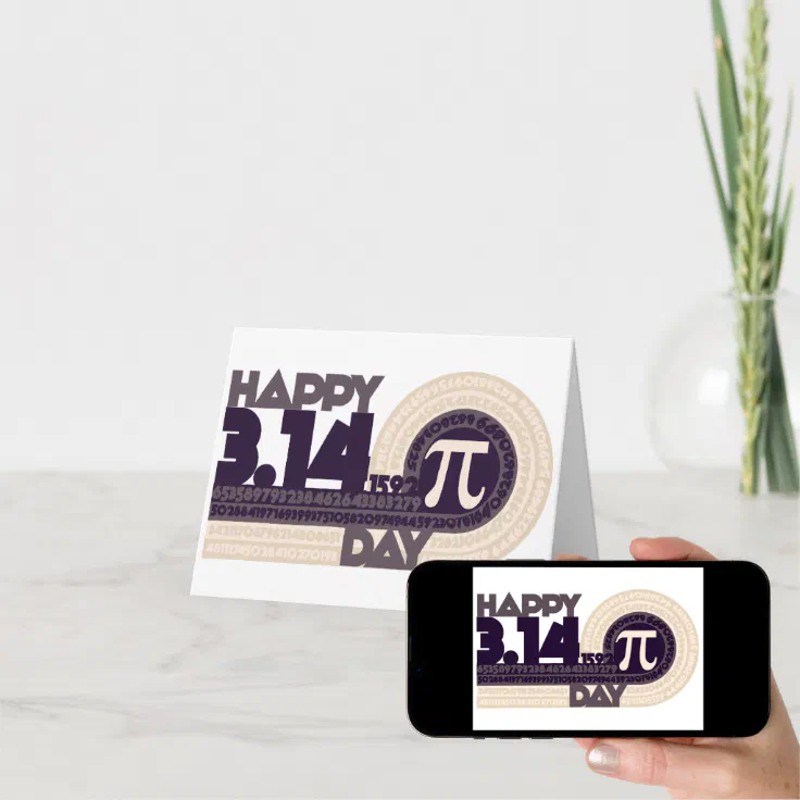 Happy Pi Day Card Zazzle