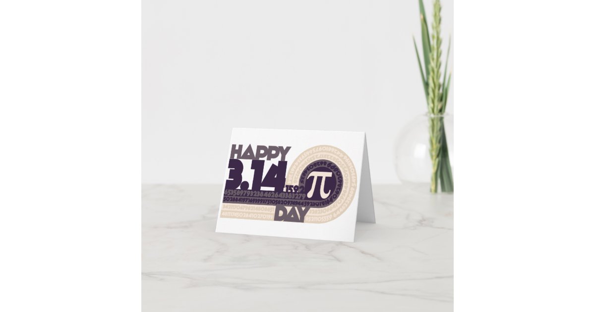 Happy Pi Day Card Zazzle