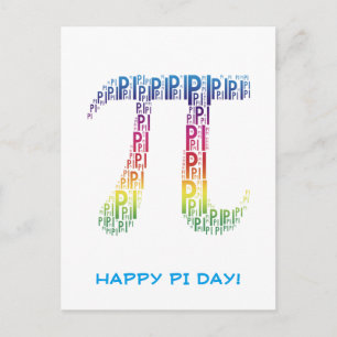 Happy Pi Day   Celebrate Postcard