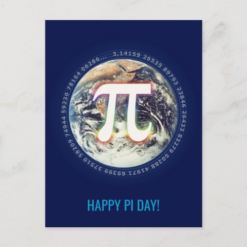 Happy Pi Day  Celebrate Postcard