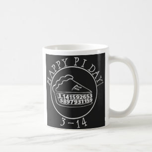 Happy Pi day chalkboard pie mug