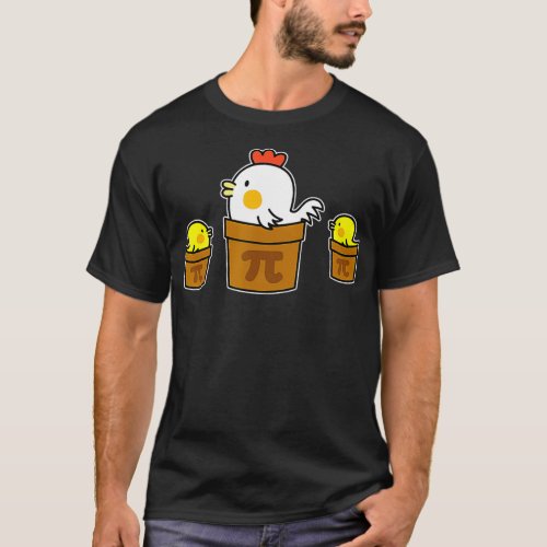 Happy Pi Day Chicken Pot Pi For Men Women Kids pou T_Shirt