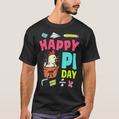 Happy Pi Day Chicken Pot Pi Math Teacher Kid Boy G T_Shirt