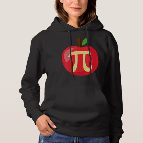 Happy Pi Day Cute Apple Pie 3 14 Funny Science Mat Hoodie