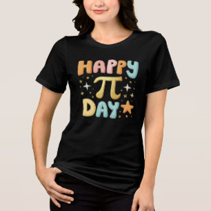 Happy Pi Day Cute Pastel Design Tri-Blend Shirt