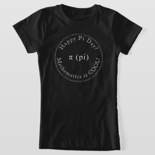 Happy Pi Day Digits Elegant Math Science School T_Shirt