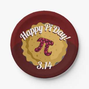Happy Pi Day   Funny Pie Party Plates