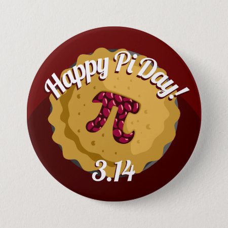 Happy Pi Day | Funny Pie Round Button