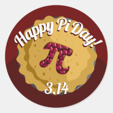 Happy Pi Day | Funny Pie Stickers at Zazzle
