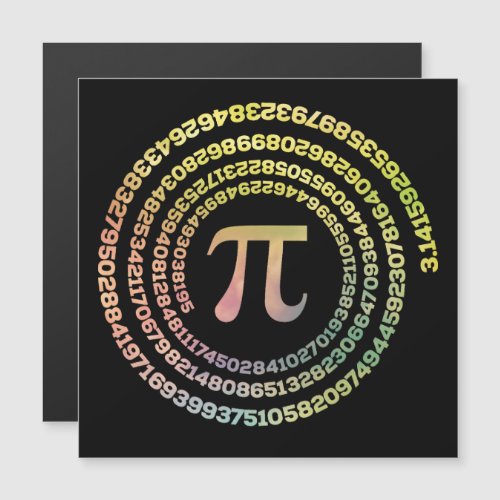 Happy Pi Day Funny School Math Spiral Text