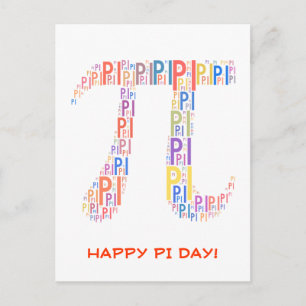 Happy Pi Day! - Greetings Postcard