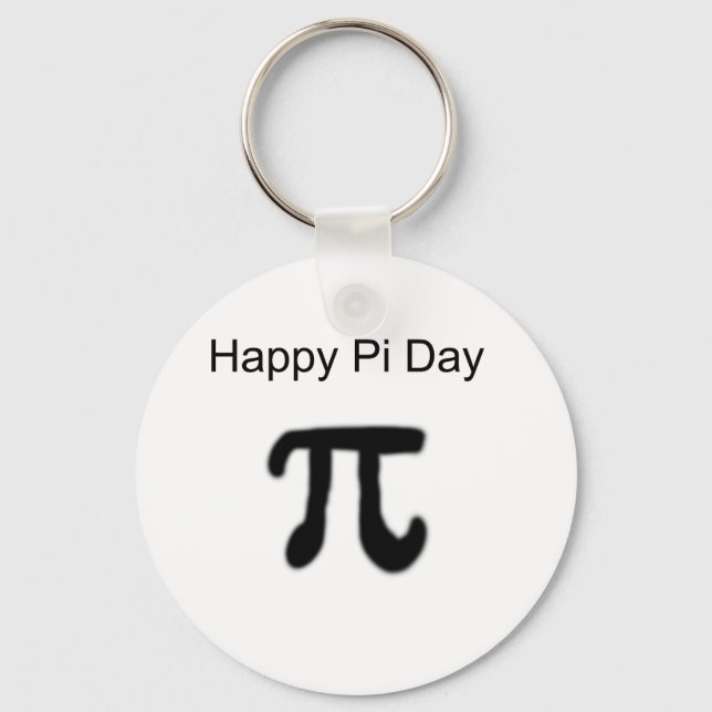 Happy Pi Day Keychain (Front)