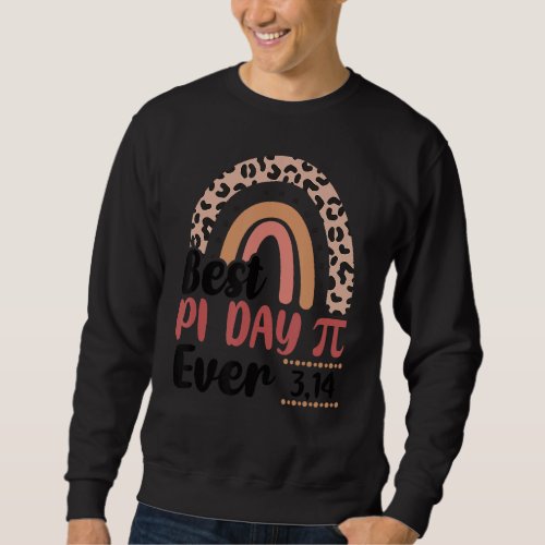 Happy Pi Day Mathematic Math Teacher  Leopard Rain Sweatshirt