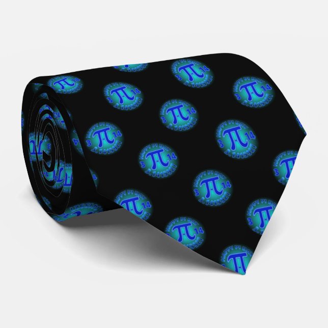 Happy Pi Day Men's Tie. Neck Tie (Rolled)